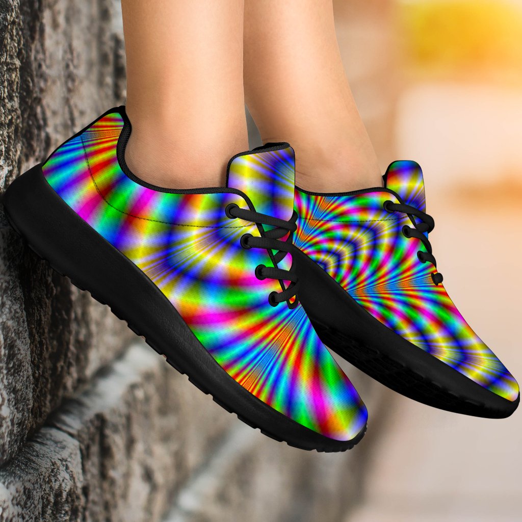 Octagonal Psychedelic Optical Illusion Sport Shoes GearFrost
