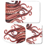 Octopus Tentacles Print 3 Piece Bath Mat Set