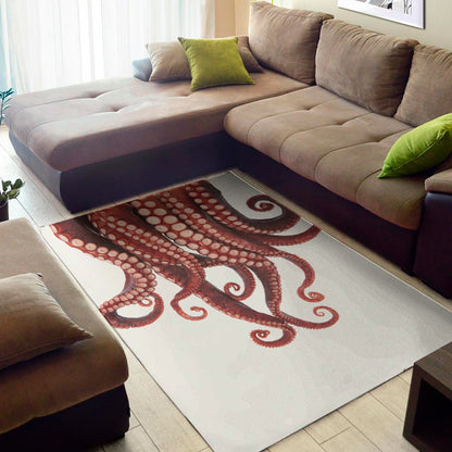 Octopus Tentacles Print Area Rug