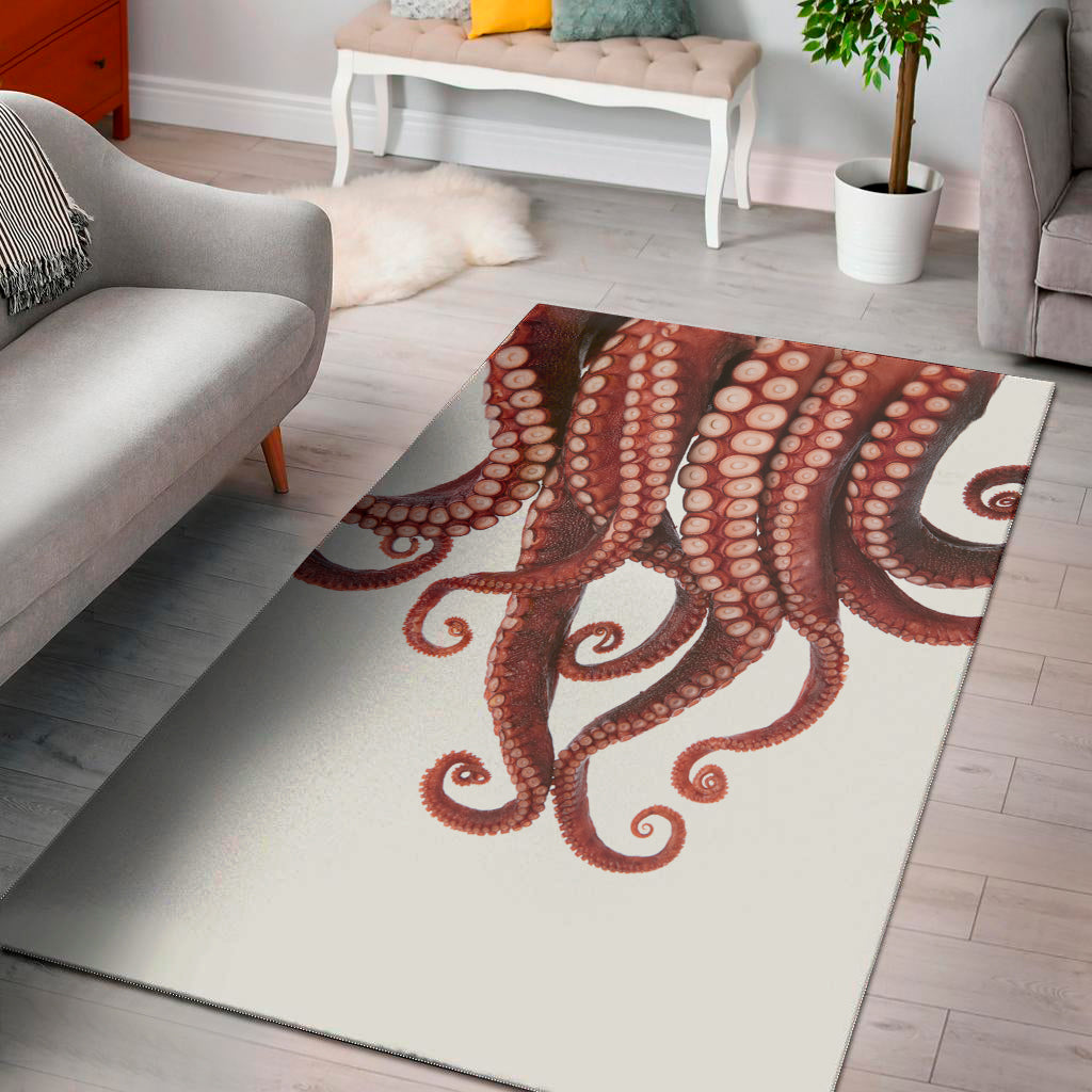 Octopus Tentacles Print Area Rug