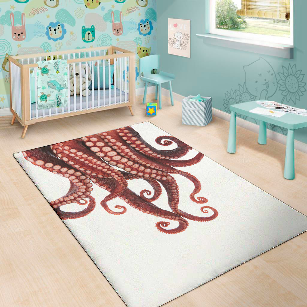 Octopus Tentacles Print Area Rug