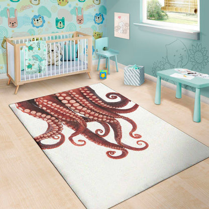Octopus Tentacles Print Area Rug