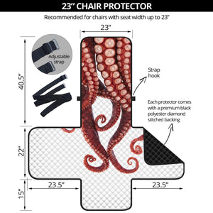 Octopus Tentacles Print Armchair Protector