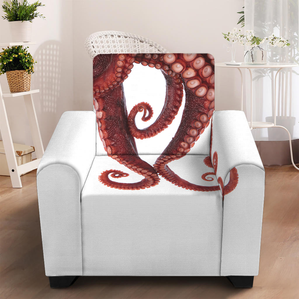 Octopus Tentacles Print Armchair Slipcover