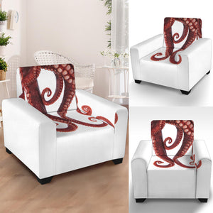 Octopus Tentacles Print Armchair Slipcover