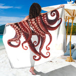 Octopus Tentacles Print Beach Sarong Wrap