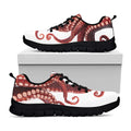 Octopus Tentacles Print Black Running Shoes
