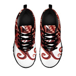Octopus Tentacles Print Black Sneakers