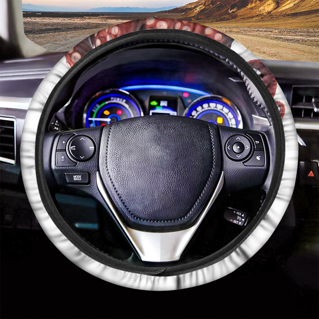 Octopus Tentacles Print Car Steering Wheel Cover