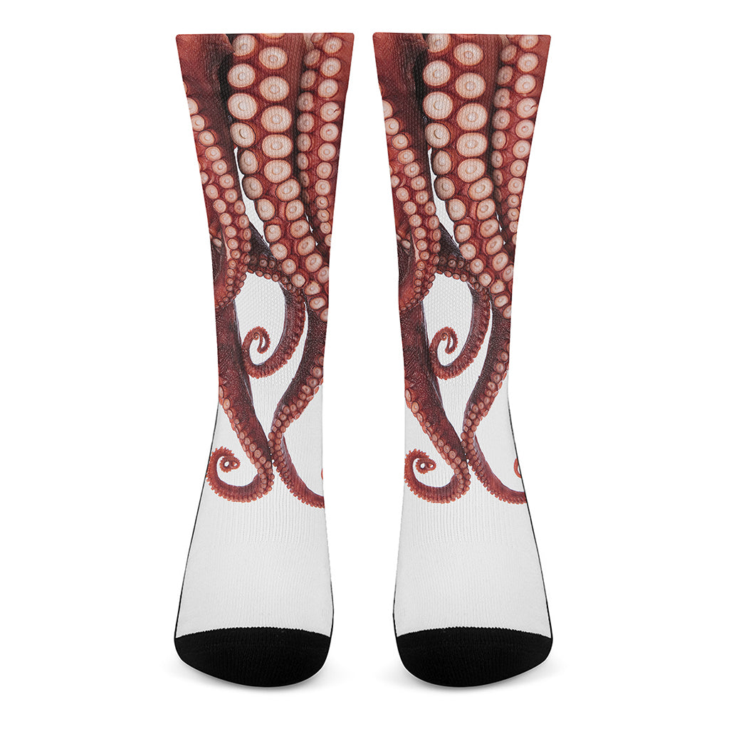 Octopus Tentacles Print Crew Socks