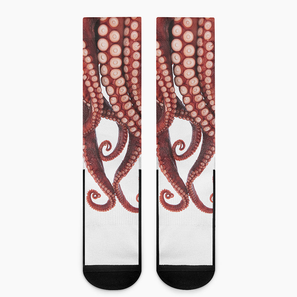 Octopus Tentacles Print Crew Socks