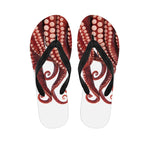 Octopus Tentacles Print Flip Flops