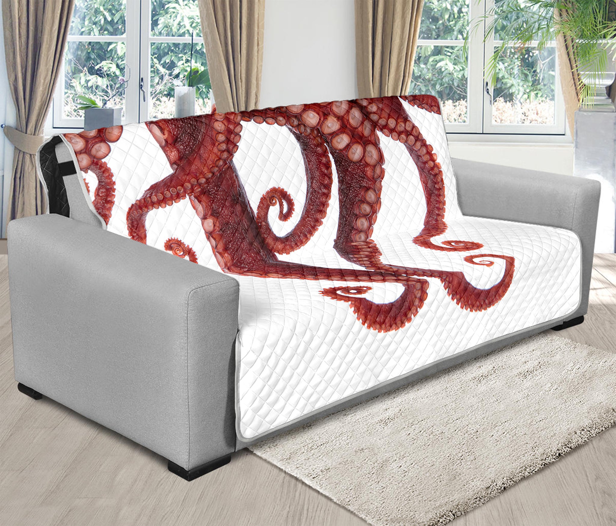 Octopus Tentacles Print Futon Protector