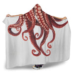 Octopus Tentacles Print Hooded Blanket