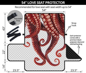 Octopus Tentacles Print Loveseat Protector