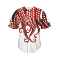 Octopus Tentacles Print Men's Baseball Jersey