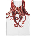 Octopus Tentacles Print Men's Tank Top