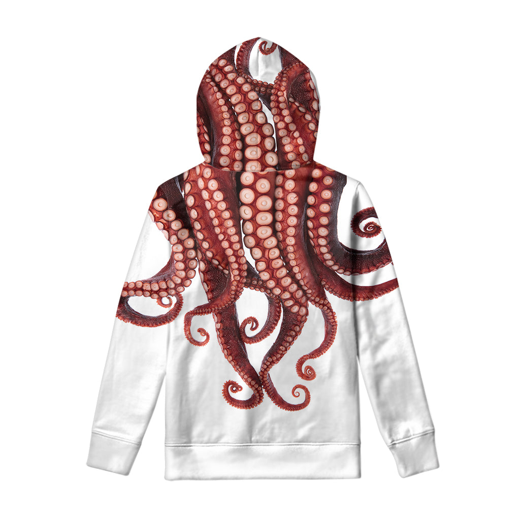Octopus Tentacles Print Pullover Hoodie