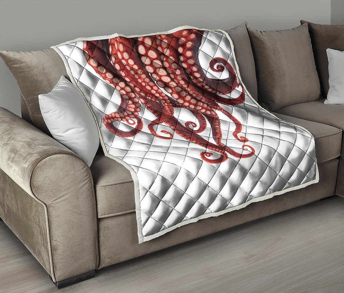 Octopus Tentacles Print Quilt