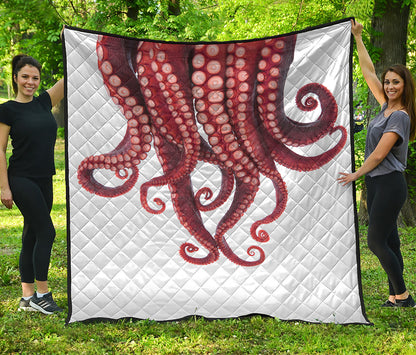 Octopus Tentacles Print Quilt
