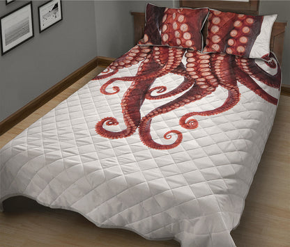 Octopus Tentacles Print Quilt Bed Set