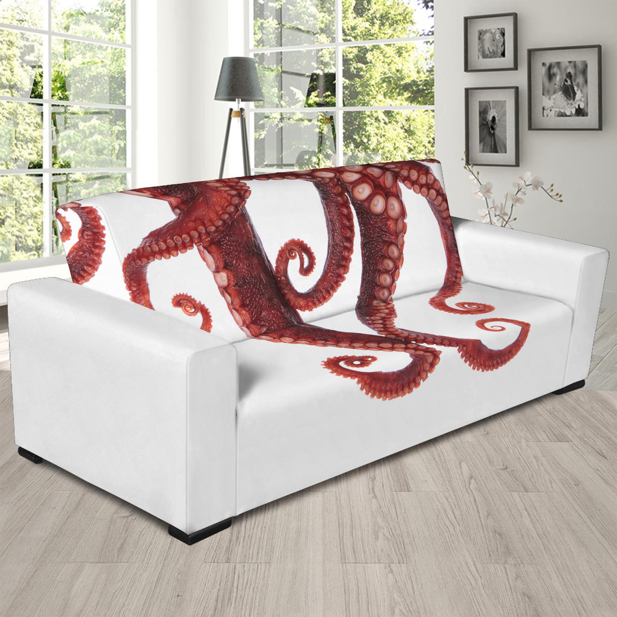 Octopus Tentacles Print Sofa Slipcover