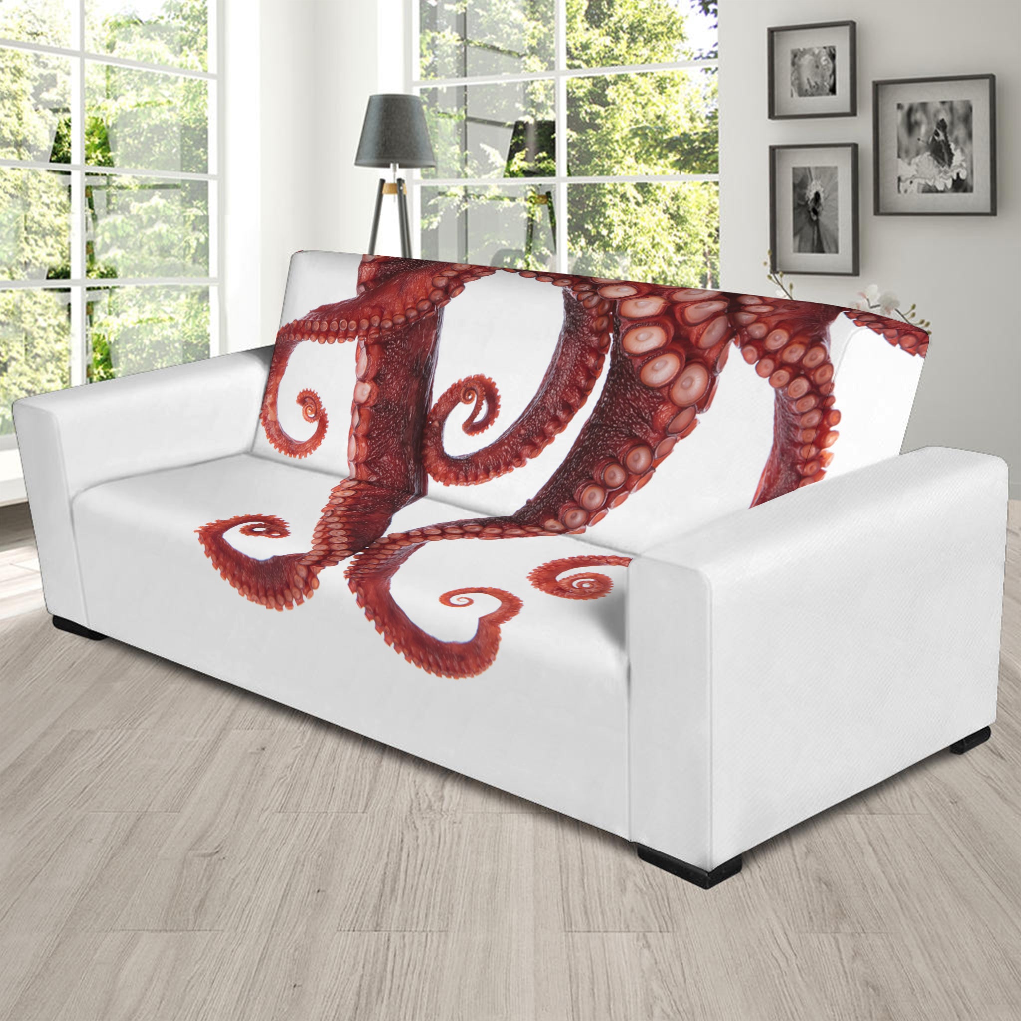 Octopus Tentacles Print Sofa Slipcover