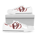 Octopus Tentacles Print White Low Top Sneakers