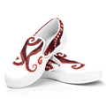 Octopus Tentacles Print White Slip On Sneakers