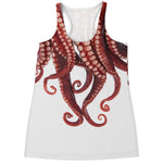 Octopus Tentacles Print Women's Racerback Tank Top