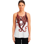 Octopus Tentacles Print Women's Racerback Tank Top