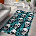 Octopus Tentacles Skull Pattern Print Floor Mat