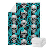 Octopus Tentacles Skull Pattern Print Blanket