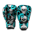 Octopus Tentacles Skull Pattern Print Boxing Gloves