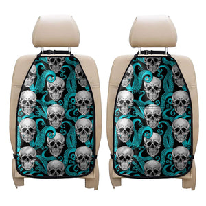 Octopus Tentacles Skull Pattern Print Car Seat Organizers