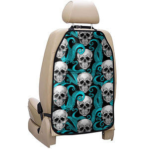 Octopus Tentacles Skull Pattern Print Car Seat Organizers