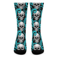 Octopus Tentacles Skull Pattern Print Crew Socks