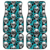 Octopus Tentacles Skull Pattern Print Front and Back Car Floor Mats