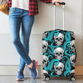 Octopus Tentacles Skull Pattern Print Luggage Cover