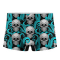 Octopus Tentacles Skull Pattern Print Men's Boxer Briefs