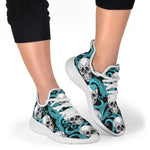Octopus Tentacles Skull Pattern Print Mesh Knit Shoes GearFrost