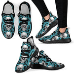 Octopus Tentacles Skull Pattern Print Mesh Knit Shoes GearFrost