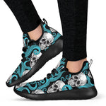 Octopus Tentacles Skull Pattern Print Mesh Knit Shoes GearFrost