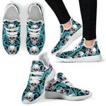 Octopus Tentacles Skull Pattern Print Mesh Knit Shoes GearFrost