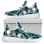 Octopus Tentacles Skull Pattern Print Mesh Knit Shoes GearFrost