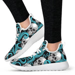 Octopus Tentacles Skull Pattern Print Mesh Knit Shoes GearFrost