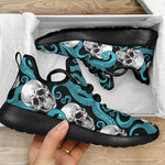 Octopus Tentacles Skull Pattern Print Mesh Knit Shoes GearFrost