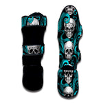Octopus Tentacles Skull Pattern Print Muay Thai Shin Guard