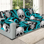 Octopus Tentacles Skull Pattern Print Oversized Sofa Protector