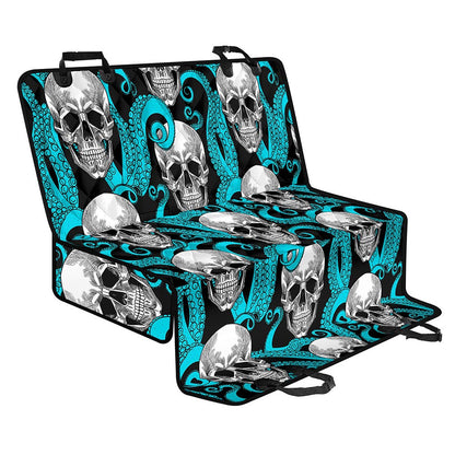 Octopus Tentacles Skull Pattern Print Pet Car Back Seat Cover